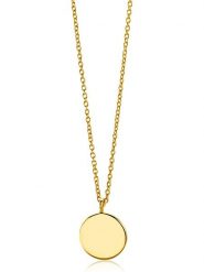 Diamant Exquis Złoty naszyjnik z zawieszką - dł. 43 cm rozmiar: onesize. Żółte naszyjniki damskie Diamant Exquis, złote. Za 1,043.99 zł.