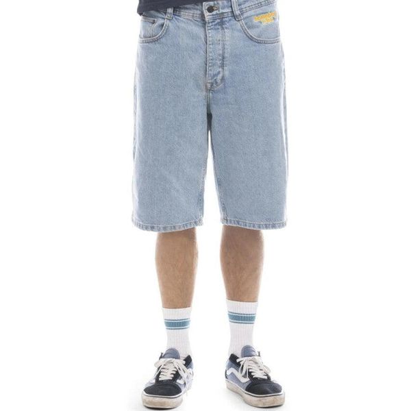 Spodenki Homeboy Baggy Denim Niebieskie. Niebieskie szorty męskie HOMEBOY, z denimu, bez kołnierzyka. Za 338.36 zł.