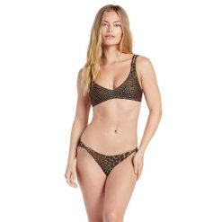 Góra od bikini Volcom Gone Wild Vneck. Brązowe bikini damskie Volcom, bez wzorów. Za 82.00 zł.