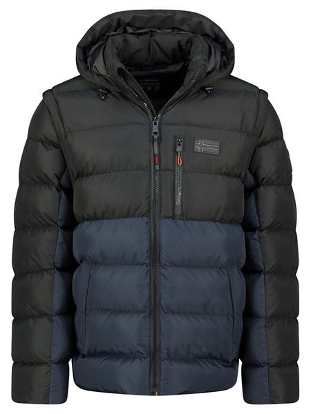 Geographical Norway Kurtka pikowana "Badamo" w kolorze granatowo-czarnym rozmiar: XL. Czarne kurtki męskie Geographical Norway, xl, bez wzorów, bez kaptura. Za 230.59 zł.