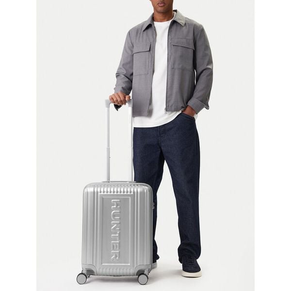 Walizka kabinowa Hunter. Szare walizki Hunter, bez wzorów. Za 299.99 zł.