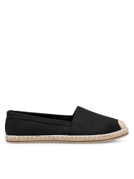 Jenny Fairy Espadryle WYL04103-1 Czarny. Czarne espadryle damskie Jenny Fairy, bez wzorów, z materiału, bez obcasa. Za 69.99 zł.