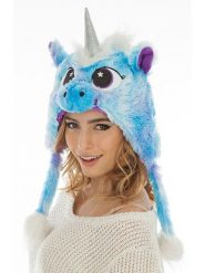 CHAKS Czapka "Unicorn" w kolorze błękitnym rozmiar: onesize. Niebieskie czapki zimowe damskie CHAKS. Za 26.99 zł.