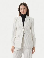 HUGO Marynarka Asmalla 50561472 Biały Regular Fit. Białe marynarki i żakiety damskie Hugo, bez wzorów, z syntetyku. Za 1,349.00 zł.