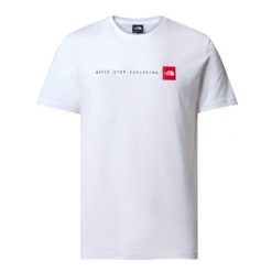 Koszulka sportowa męska The North Face Never Stop Exploring. Białe t-shirty sportowe męskie The North Face, m, bez ramiączek, trekkingowe. Za 228.00 zł.