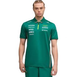 Męskie T-shirt Puma Amf1 Replica Polo Lux. Zielone koszulki polo męskie Puma, l, bez wzorów, z materiału, bez ramiączek. Za 490.00 zł.