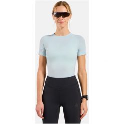 Koszulka damska ODLO BL TOP crew neck s/s PERFORMANCE X-LIGHT. Niebieskie t-shirty damskie Odlo, m, bez wzorów, z materiału, bez kołnierzyka. Za 209.99 zł.