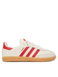 Adidas Sneakersy Samba KI6681 Beżowy. Brązowe buty sportowe dziewczęce Adidas, bez wzorów, ze skóry, bez zapięcia. Za 299.99 zł.