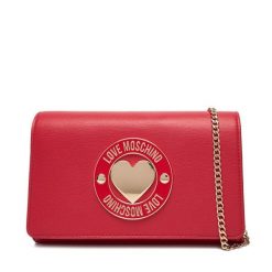 Torebka LOVE MOSCHINO. Czerwone torebki klasyczne damskie Love Moschino, bez wzorów, wizytowe, bez kołnierzyka, bez ramiączek. Za 569.99 zł.