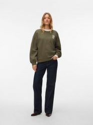 Vero Moda Bluza w kolorze khaki rozmiar: S. Brązowe bluzy bez kaptura damskie Vero Moda, s. Za 104.99 zł.