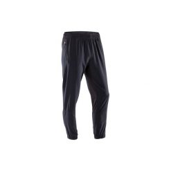 Spodnie dresowe fitness kardio FPA500 męskie. Czarne spodnie sportowe męskie DOMYOS, z dresówki. Za 79.99 zł.