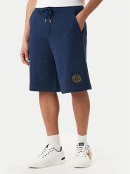 Versace Jeans Couture Szorty sportowe 80GADT03 CF01T Granatowy Regular Fit. Niebieskie szorty męskie Versace Jeans Couture, bez wzorów, z bawełny, sportowe. Za 629.99 zł.
