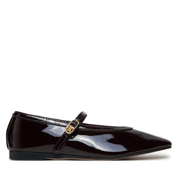 Baleriny Tommy Hilfiger. Czerwone baleriny damskie Tommy Hilfiger, bez wzorów, bez obcasa. Za 319.99 zł.