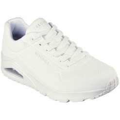 Buty sportowe męskie Skechers Uno Stand On Air. Białe buty sportowe na co dzień męskie Skechers, z materiału, bez zapięcia, trekkingowe. Za 390.00 zł.
