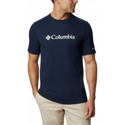 Koszulka Męska Columbia CSC Basic Logo Short Sleeve T-Shirt. Niebieskie t-shirty męskie Columbia, m, bez wzorów, bez kołnierzyka. Za 80.99 zł.