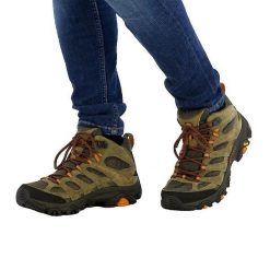 Buty trekkingowe Merrell Moab 3 Mid GTX brązowe. Brązowe buty trekkingowe męskie MERRELL, z gore-texu, bez zapięcia, trekkingowe, gore-tex. Za 720.65 zł.