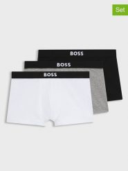 Hugo Boss Underwear Bokserki (3 pary) w kolorze czarnym, szarym i białym rozmiar: L. Białe bokserki męskie Hugo Boss Underwear, bez wzorów. Za 162.11 zł.