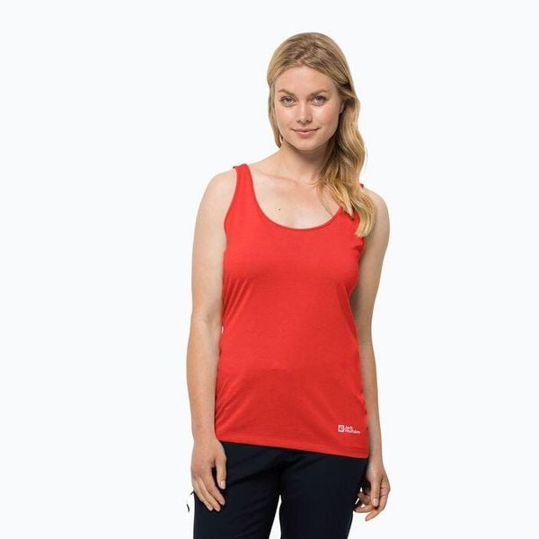 Koszulka trekkingowa damska Jack Wolfskin Pack & Go Tank. Brązowe bluzki damskie Jack Wolfskin, m, bez wzorów, bez kołnierzyka, bez ramiączek. Za 58.99 zł.