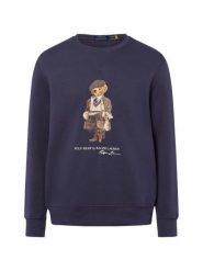 Polo Ralph Lauren Bluza męska Mężczyźni Bawełna niebieski nadruk, S. Niebieskie bluzy bez kaptura męskie Polo Ralph Lauren, m, z bawełny. Za 949.95 zł.