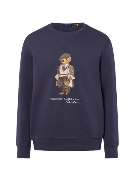 Polo Ralph Lauren Bluza męska Mężczyźni Bawełna niebieski nadruk, S. Niebieskie bluzy bez kaptura męskie Polo Ralph Lauren, m, z bawełny. Za 949.95 zł.