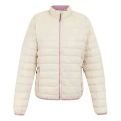 Damska kurtka puchowa Regatta Hillpack II. Brązowe kurtki damskie Regatta, bez wzorów, z puchu, bez kaptura. Za 204.10 zł.