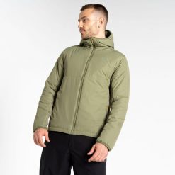 Kurtka turystyczna męska Mountain Series Air lekka. Zielone kurtki męskie Dare 2b, m, bez wzorów, z materiału, sportowe, bez kaptura. W wyprzedaży za 362.60 zł.