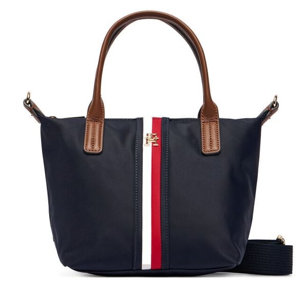 Torebka Tommy Hilfiger. Niebieskie torebki klasyczne damskie Tommy Hilfiger, bez wzorów, bez dodatków. Za 409.99 zł.