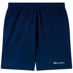 Pantalony Krótkie Champion Bermuda Dorośli. Niebieskie szorty męskie CHAMPION, na lato, bez wzorów, z bawełny, sportowe. Za 193.99 zł.
