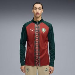 Męska koszulka na rozgrzewkę Maroka z zamkiem 1/4 PUMA. Czerwone t-shirty sportowe męskie Puma, m, bez ramiączek, do biegania. Za 339.00 zł.