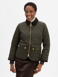 Barbour kurtka pikowana - Beadnell Quilt Kobiety Sztuczne włókno zielony, 38. Zielone kurtki damskie Barbour, bez wzorów, z włókna, bez kaptura. Za 1,499.95 zł.