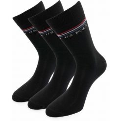 Czarne Skarpetki U.S. Polo Assn. - 3-Pak z Bawełny. Czarne skarpetki męskie U.S. Polo Assn., bez wzorów, z bawełny. Za 136.99 zł.