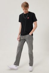 WRANGLER TEXAS SLIM MĘSKIE SPODNIE JEANSOWE FUNK GREY W12SHT32L 112126506. Szare spodnie materiałowe męskie Wrangler, bez wzorów, z jeansu. Za 219.99 zł.