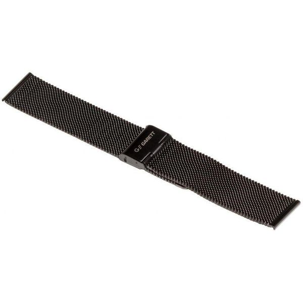 Pasek Stalowy Czarny do Garett GT18 - Elegancja i Trwałość - Garett. Czarne paski męskie GARETT, bez wzorów. Za 59.00 zł.