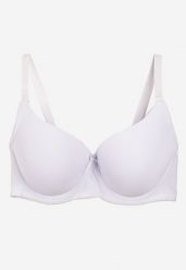 Biały Biustonosz z Usztywnionymi Miseczkami Full Cup Elatris. Białe biustonosze Renee, bez wzorów. Za 19.99 zł.
