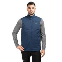 Kamizelka trekkingowa męska Xenair. Niebieskie kamizelki męskie RAB, m. Za 679.99 zł.