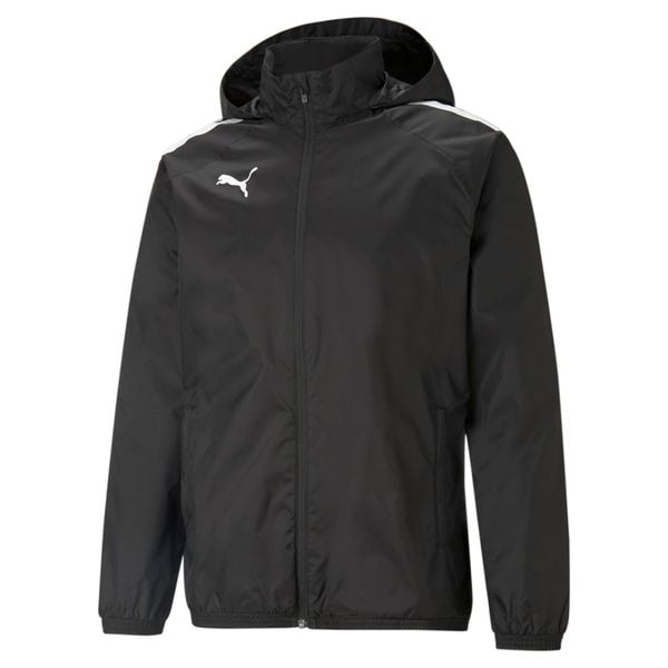 Puma teamLIGA All Weather kurtka. Czarne kurtki męskie Puma, m, bez wzorów, z materiału, z kapturem. Za 191.50 zł.