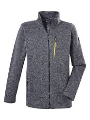 Killtec Kurtka polarowa "KOS 471" w kolorze szarym rozmiar: L. Szare kurtki męskie KILLTEC, l, bez wzorów, z polaru, bez kaptura. Za 154.43 zł.