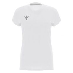 Damska koszulka Macron oxygen shirt. Białe t-shirty damskie Macron, bez wzorów, bez kołnierzyka. Za 198.00 zł.
