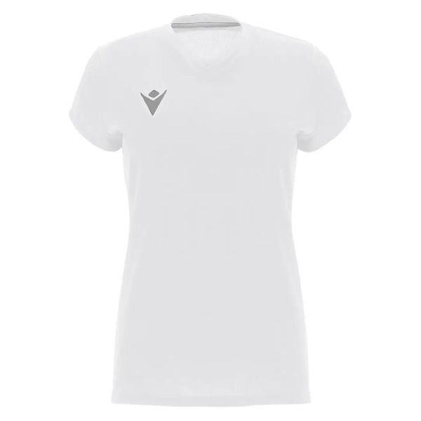 Damska koszulka Macron oxygen shirt. Białe t-shirty damskie Macron, s, bez wzorów, z tkaniny, bez kołnierzyka. Za 161.00 zł.