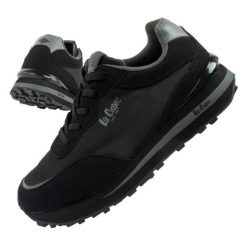 Buty Lee Cooper LCW-25-03-3364L czarne. Czarne buty sportowe na co dzień damskie bez wzorów, z materiału. Za 285.75 zł.
