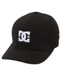 Czapka DC Shoes Cap Star Stretch Fit Hat, Dla obu płci. Czarne czapki męskie DC Shoes, bez wzorów, z bawełny, retro. Za 129.99 zł.