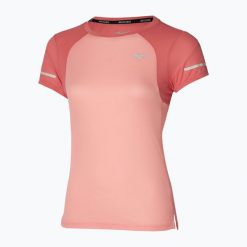 Koszulka do biegania damska Mizuno DryAeroFlow Tee. Brązowe t-shirty damskie Mizuno, l, bez wzorów, z poliesteru, bez kołnierzyka. Za 72.99 zł.