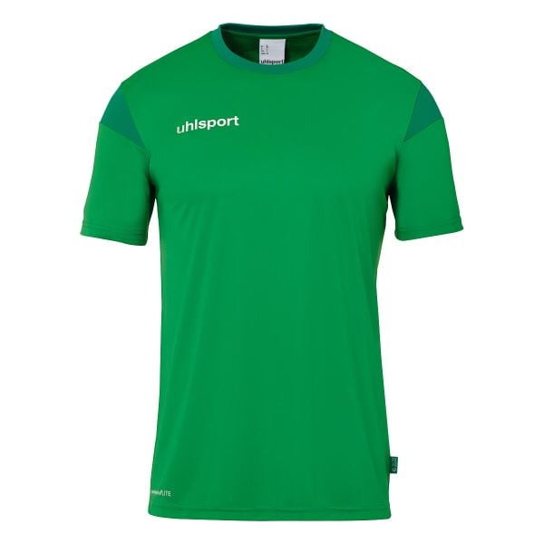 Koszulka Uhlsport Squad 27. Niebieskie t-shirty damskie UHLSPORT, bez wzorów, z dżerseju, bez kołnierzyka. Za 125.50 zł.
