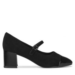 Czółenka Lasocki. Czarne czółenka damskie Lasocki, bez wzorów, bez obcasa. Za 239.99 zł.