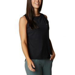 Koszulka trekkingowa damska Columbia Sun Trek Tank. Czarne bluzki damskie Columbia, xs, bez wzorów, bez kołnierzyka, bez ramiączek. Za 59.99 zł.