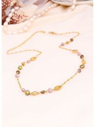 L'Atelier de Gaia Pozłacany naszyjnik z perłami - dł. 50 cm rozmiar: onesize. Żółte naszyjniki damskie L'Atelier de Gaia, pozłacane. Za 86.99 zł.