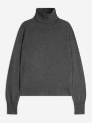 AUTHENTIC CASHMERE Kaszmirowy golf "Cassy" w kolorze antracytowym rozmiar: L. Czarne golfy damskie AUTHENTIC CASHMERE, l, bez wzorów, z kaszmiru, bez ramiączek. Za 340.18 zł.