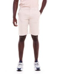 Męskie spodenki chino w odcieniach ziemi. Szare szorty męskie LEONE 1947 APPAREL, z bawełny, bez kołnierzyka. Za 126.26 zł.