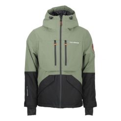 Wodoodporna kurtka Peak Mountain Cesna. Zielone kurtki męskie Peak Mountain, na zimę, m, bez wzorów, sportowe, bez kaptura. Za 759.65 zł.