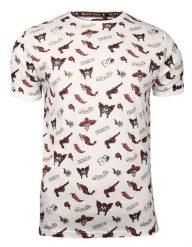 Biały T-Shirt (Koszulka) z Nadrukiem -Brave Soul- Męski, Chili, MEXICO, Rewolwer, Kostki, Amigos. Białe t-shirty męskie Brave Soul, m, bez wzorów, z bawełny, bez kołnierzyka. Za 69.00 zł.
